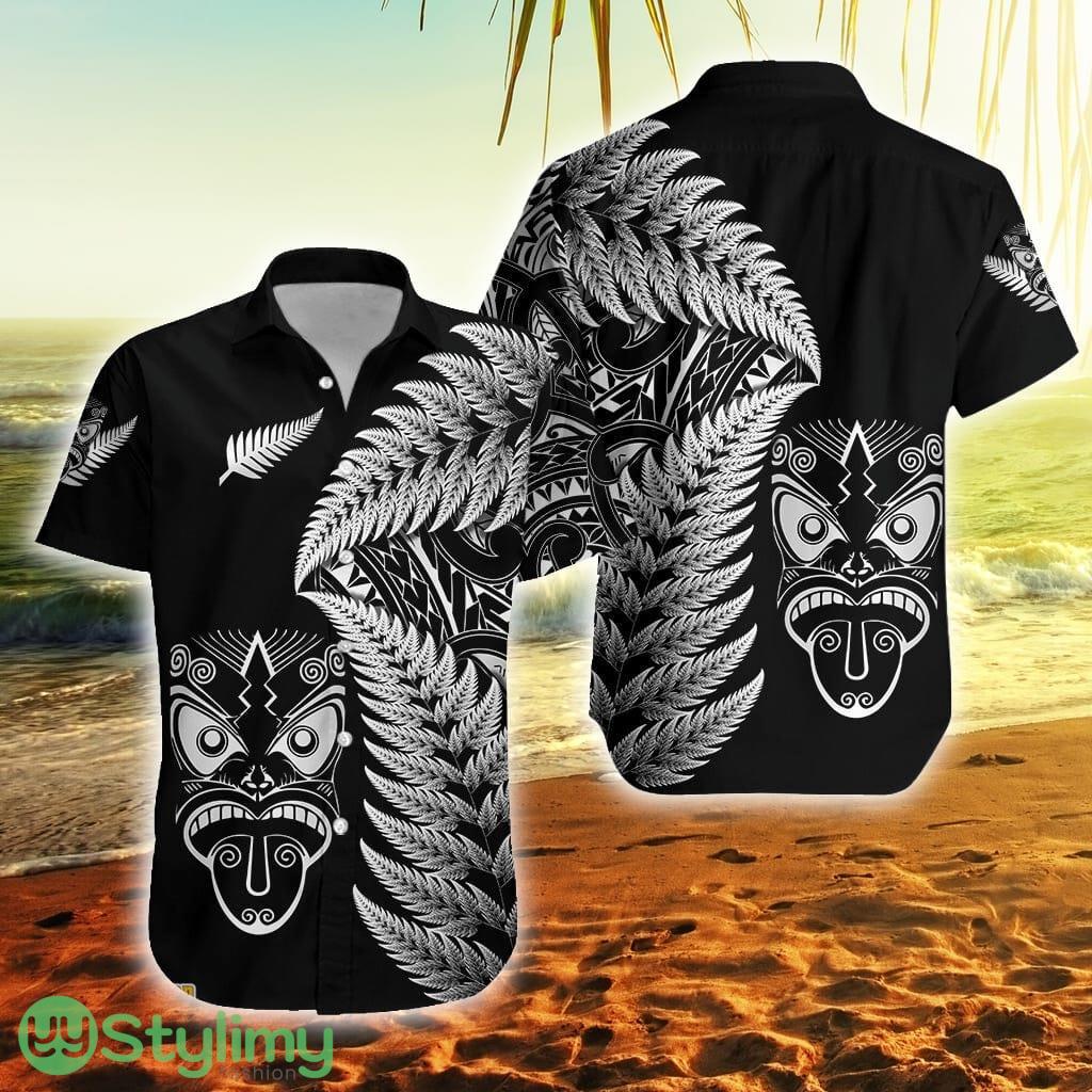 New Zealand Haka Rugby Maori Silver Fern Vibes Black New Zealand Button Down Hawaiian Shirt Trending Summer 2 New Zealand Haka Rugby Maori Silver Fern Vibes Black New Zealand Button Down Hawaiian Shirt Trending Summer Product Photo 1