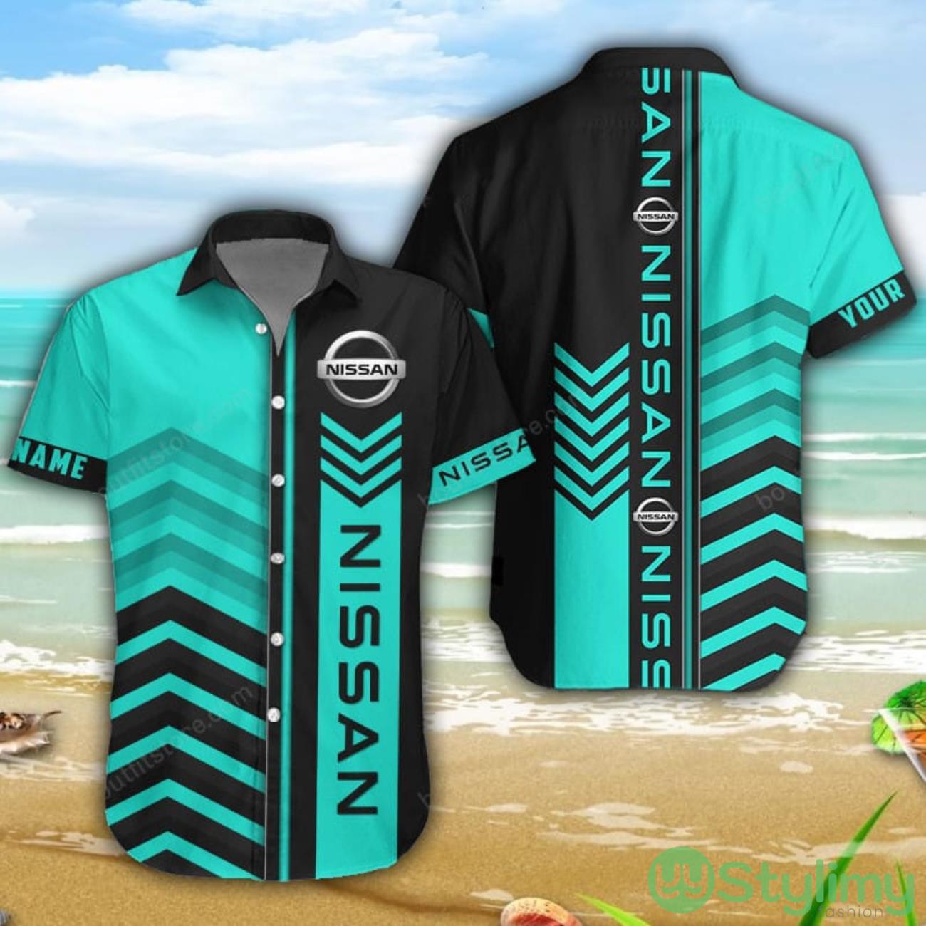 Nissan 3D Printing Shorts Sleeve Hawaiian Shirt Custom Name 2 Nissan 3D Printing Shorts Sleeve Hawaiian Shirt Custom Name Product Photo 1