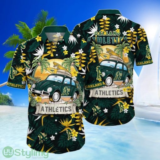 Oakland Athletics MLB Car Go To beach Hawaiian Shirt Funny Summer Gift