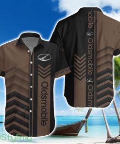 Oldsmobile Brown Hawaiian Shirt Summer Gift For Men Women Custom Name Product Photo 1