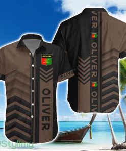 Oliver Tractor Brown Hawaiian Shirt Summer Gift For Men Women Custom Name Product Photo 1