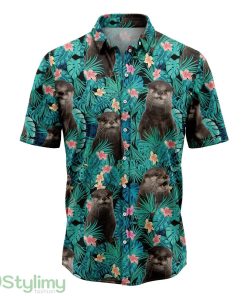 Otter Tropical Hawaiian Shirt Short Sleeves Shirt Beach Gift Product Photo 1