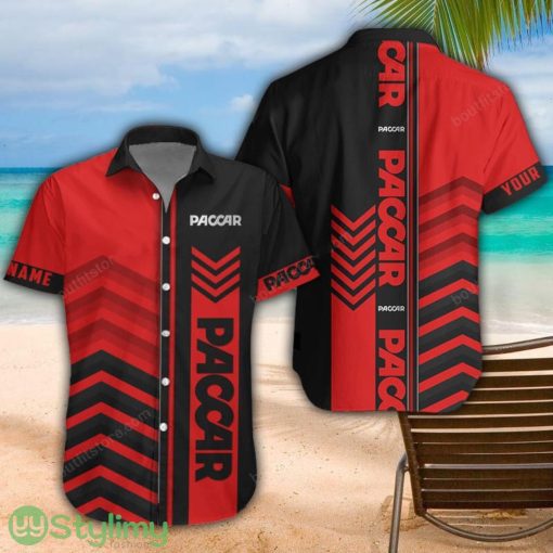 Paccar Red Hawaiian Shirt Men Women Beach Gift Custom Name