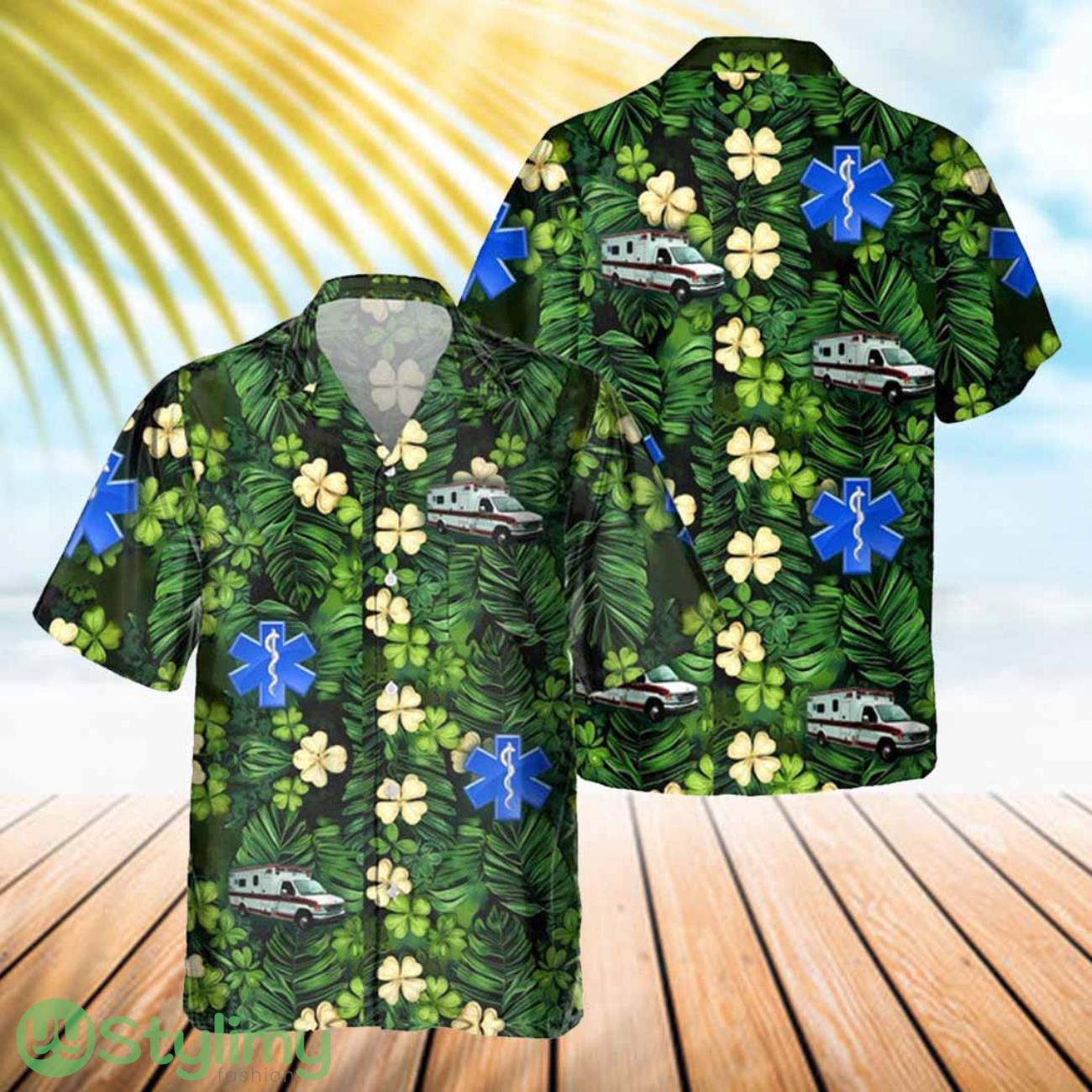 Paramedic 3D Printed Green Hawaiian Shirt Gift Ideas For Summer 2 Paramedic 3D Printed Green Hawaiian Shirt Gift Ideas For Summer Product Photo 1