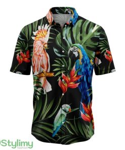 Parrot Tropical Aloha Cute Summer Gift 3D Hawaiian Shirt Product Photo 1