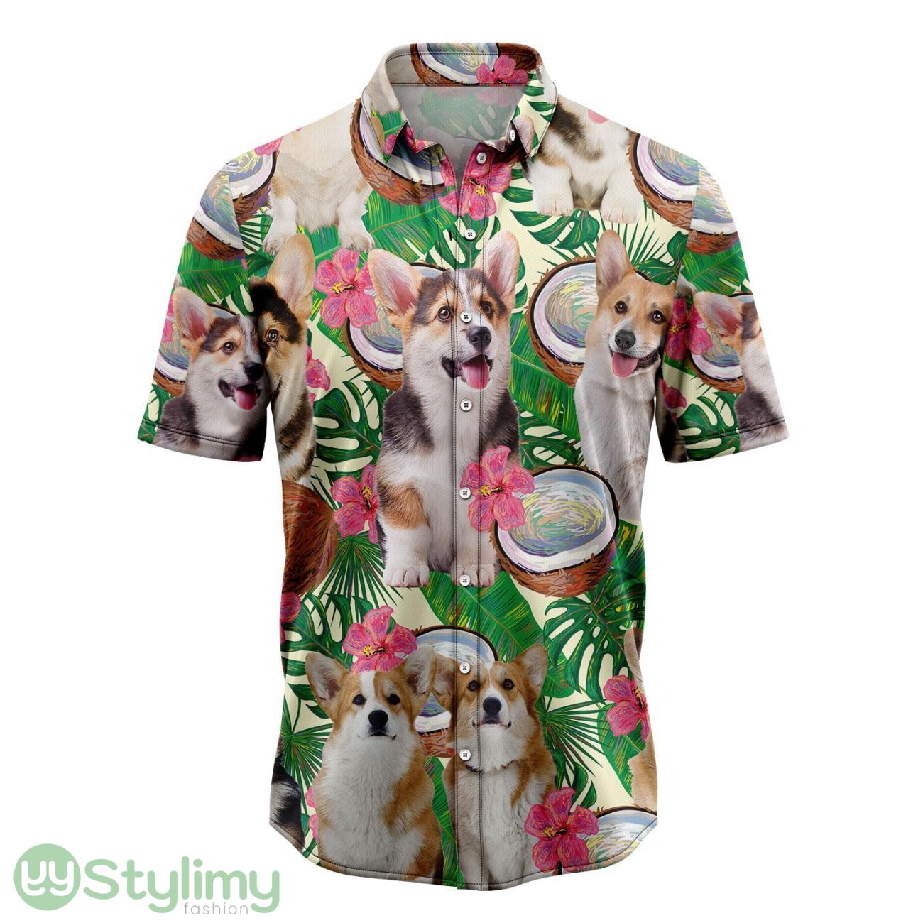 Pembroke Welsh Corgi Tropical Coconut Hawaiian Shirt Short Sleeves Shirt Beach Gift 2 Pembroke Welsh Corgi Tropical Coconut Hawaiian Shirt Short Sleeves Shirt Beach Gift Product Photo 1