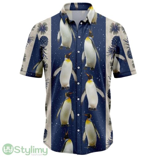 Penguin Pineapple Hibiscus Pattern Hawaiian Shirt 3D All Over Printed Hawaii Shirt Product Photo 1