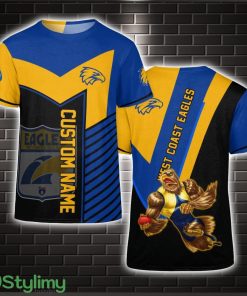 Personalized AFL West Coast Eagles 3D T-Shirt Limited For Fans Product Photo 1
