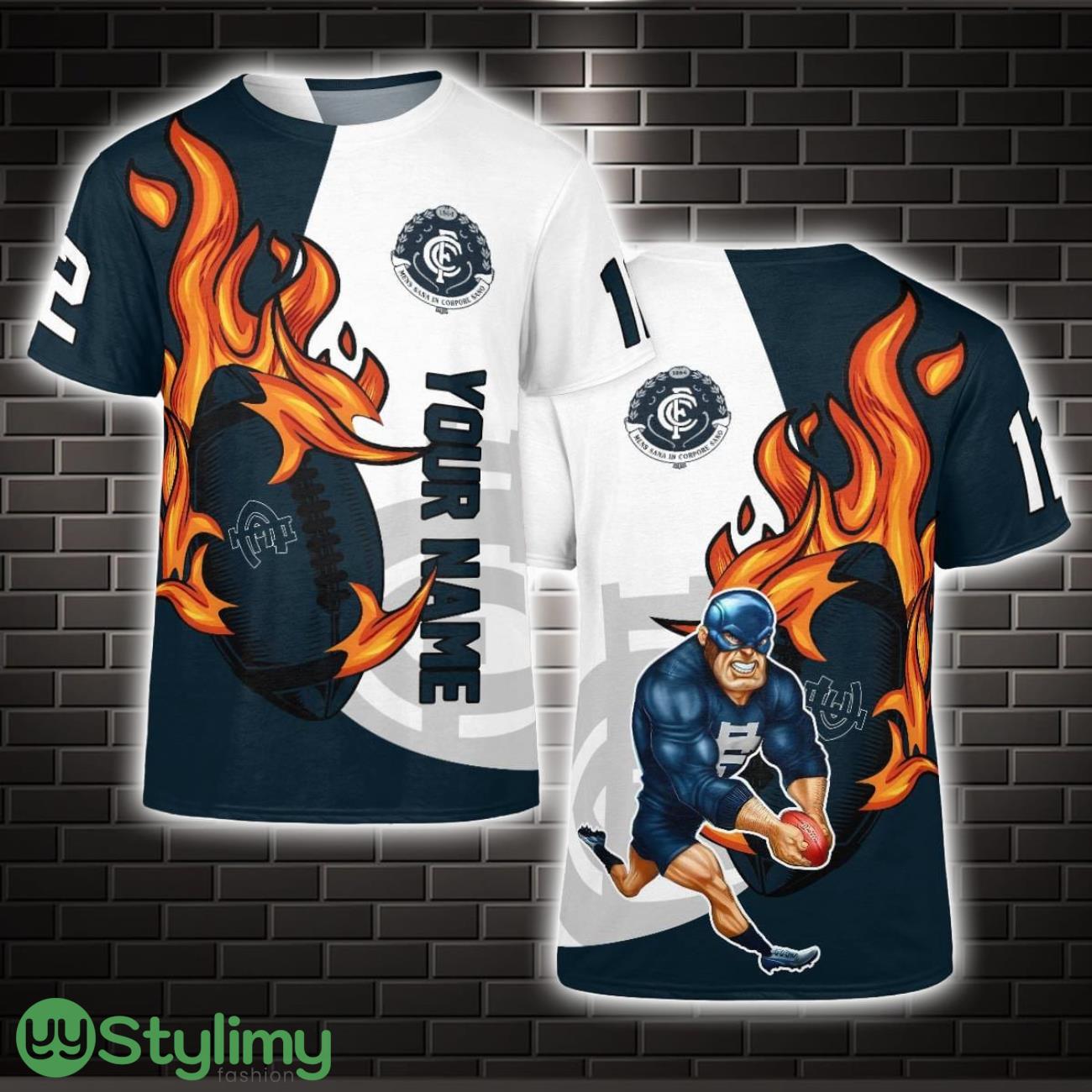 Personalized Carlton AFL 3D T-Shirt Limited For Fans 2 Personalized Carlton AFL 3D T-Shirt Limited For Fans Product Photo 1