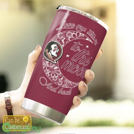 Personalized Florida State Seminoles Love My Team To The Moon Tumbler Cute Gift