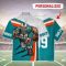 Personalized Name Miami Dolphins Football Team 3D Hawaiian Shirt Product Photo 2