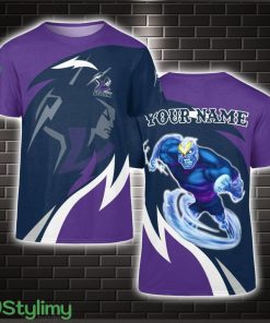 Personalized NRL Melbourne Storm 3D T-Shirt Limited For Fans Product Photo 1