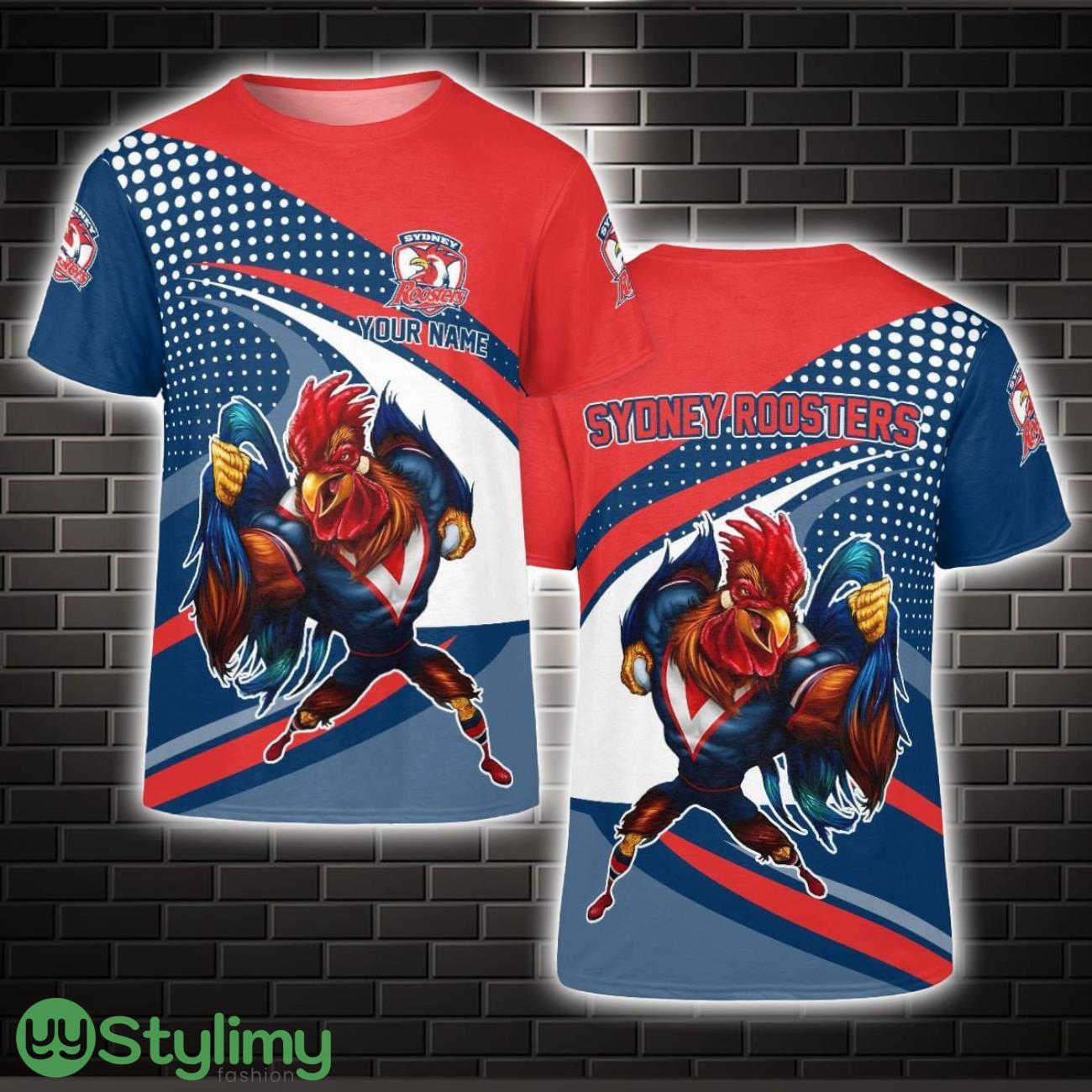 Personalized NRL Sydney Roosters 3D T-Shirt Limited For Fans 2 Personalized NRL Sydney Roosters 3D T-Shirt Limited For Fans Product Photo 1