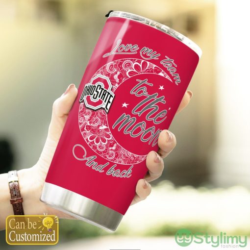 Personalized Ohio State Buckeyes Love My Team To The Moon Tumbler Cute Gift Product Photo 3