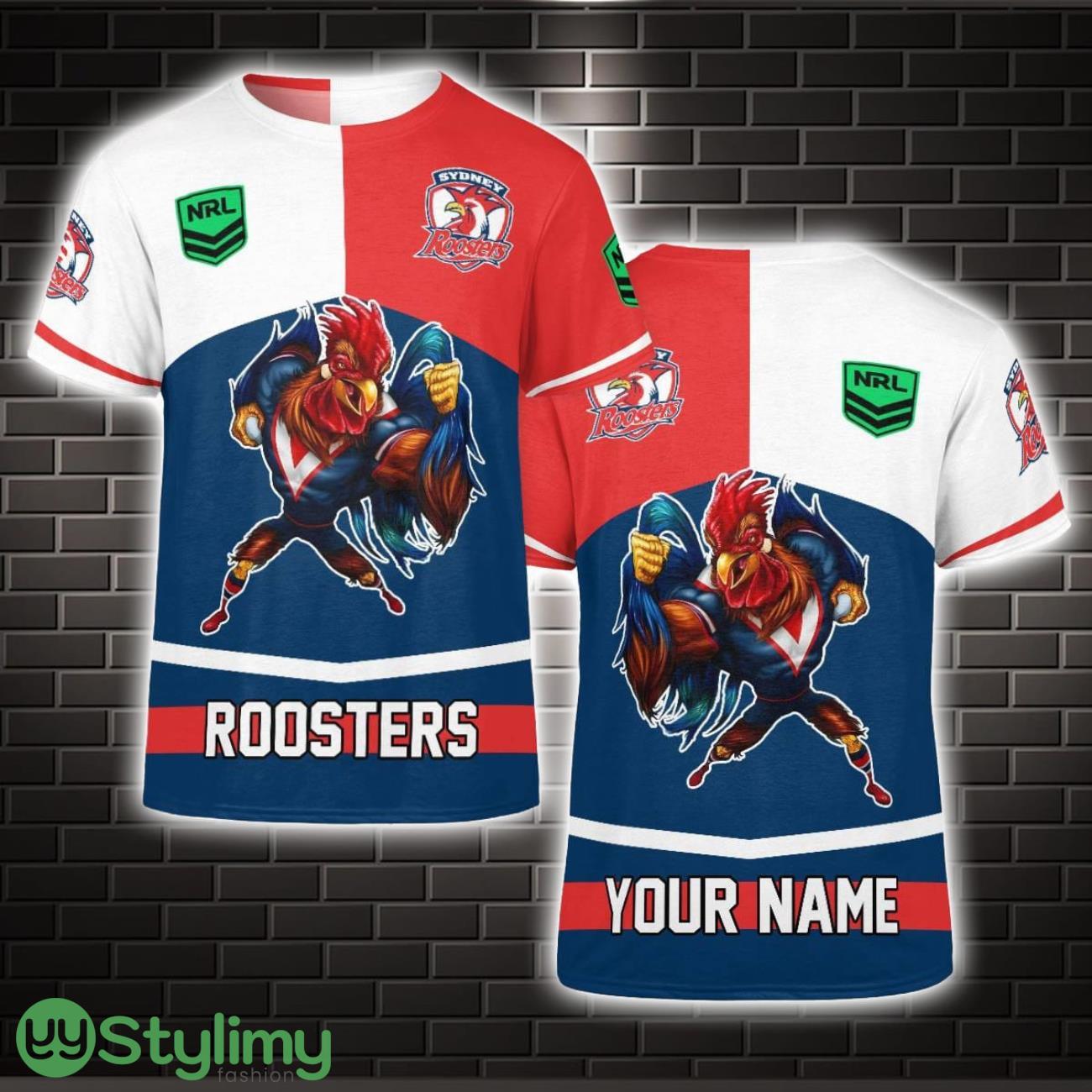 Personalized Roosters NRL 3D T-Shirt Limited For Fans 2 Personalized Roosters NRL 3D T-Shirt Limited For Fans Product Photo 1