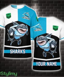 Personalized Sharks NRL 3D T-Shirt Limited For Fans Product Photo 1