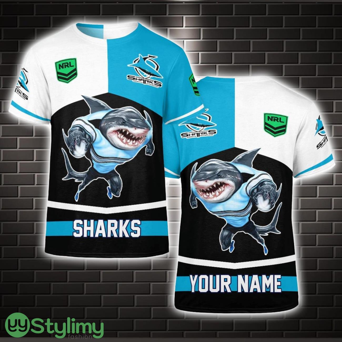 Personalized Sharks NRL 3D T-Shirt Limited For Fans 2 Personalized Sharks NRL 3D T-Shirt Limited For Fans Product Photo 1