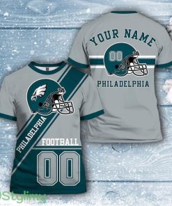 Philadelphia Eagles All Over Printed Custom Name And Number Nfl 3D Printed Shirt For Awesome Fans Product Photo 1