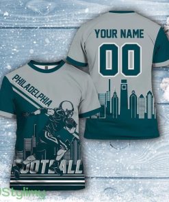 Philadelphia Eagles All Over Printed Custom Name And Number Nfl 3D Printed Shirt For Big Fans Product Photo 1
