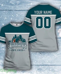 Philadelphia Eagles Nfl 3D All Over Printed T Shirts Custom Name And Number Shirts For Awesome Fans Product Photo 1