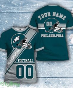Philadelphia Eagles Nfl 3D All Over Printed T Shirts Custom Name And Number Shirts For Hot Fans Product Photo 1