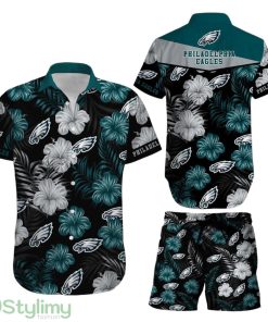 Philadelphia Eagles NFL Football Retro Sunset Hawaii Hawaiian Shirt Short Summer Gift Product Photo 1