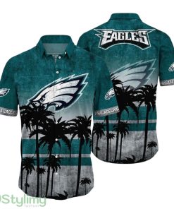 Philadelphia Eagles NFL Hawaiian Shirt Tropical Pattern Graphic New Collection Summer Gift For Fan NFL Product Photo 1