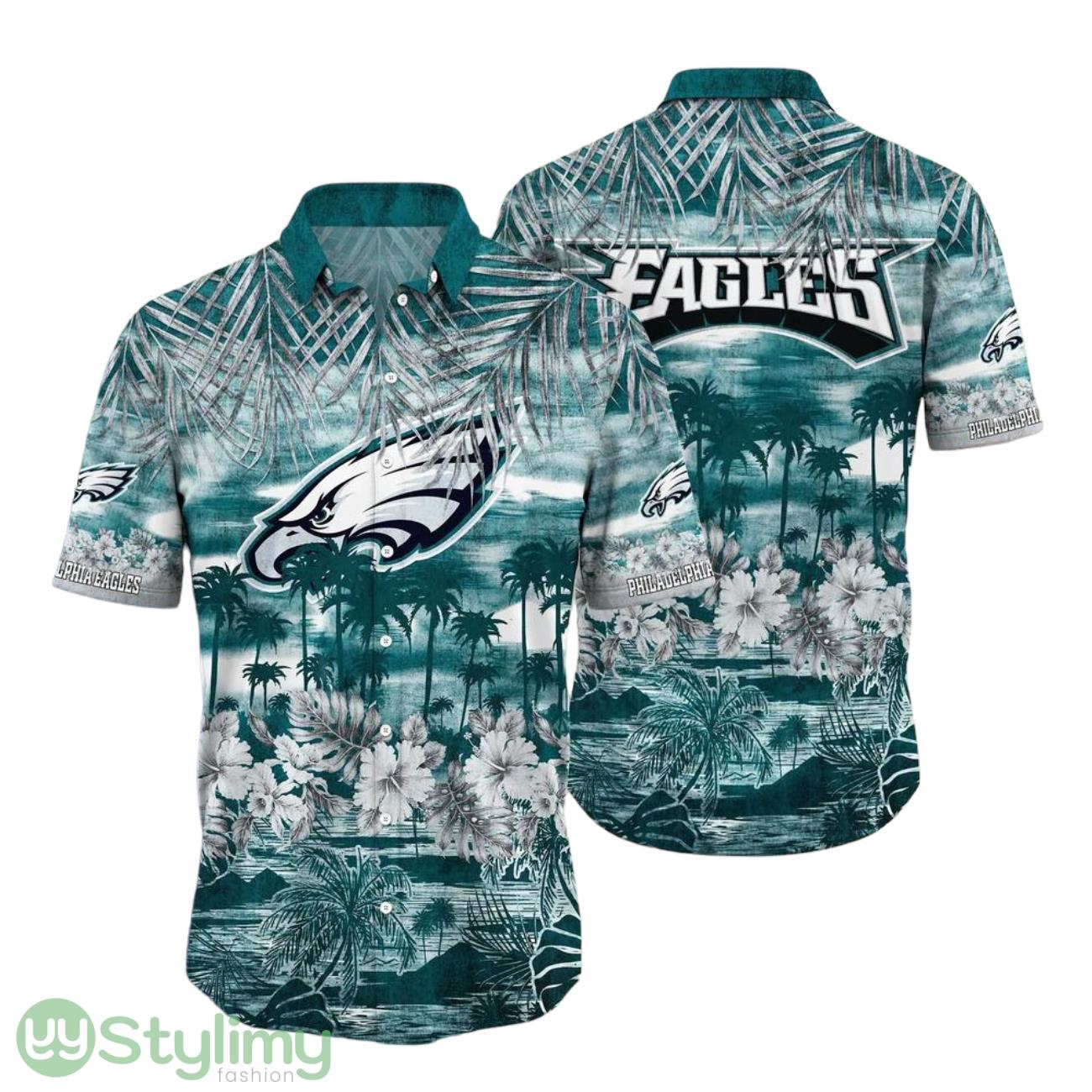 Philadelphia Eagles NFL Hawaiian Shirt Tropical Pattern Summer For Sport Fans 1 Philadelphia Eagles NFL Hawaiian Shirt Tropical Pattern Summer For Sport Fans Product Photo 1