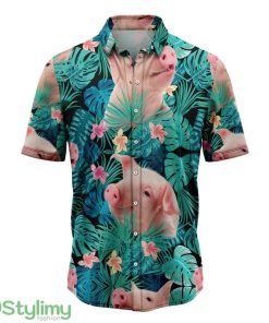Pig Tropical Hawaiian Shirt Short Sleeves Shirt Beach Gift Product Photo 1