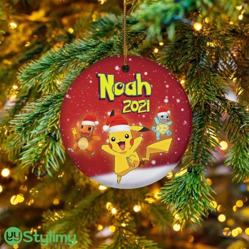 Pikachu Pokemon Christmas Customized Ornament