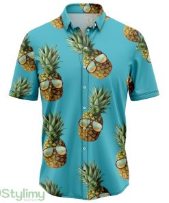 Pineapple Glasses Hawaiian Shirt 3D Printed Cute Summer Gift For Mne ANd Women Product Photo 1