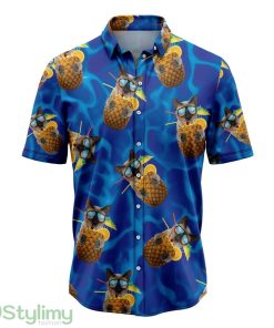 Pineapple Siamese Cat Hawaiian Shirt 3D Printed Cute Summer Gift For Mne ANd Women Product Photo 1