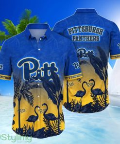 Pittsburgh Panthers NCAA3 Couple Flamingo Hawaiian Shirt Sport Gift For Fans Product Photo 1