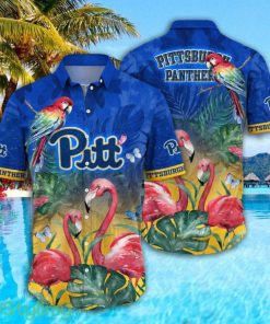 Pittsburgh Panthers NCAA3 Parrot Falamingo Pattern Hawaiian Shirt Cute Summer Gift Product Photo 1