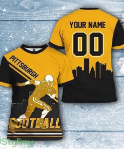 Pittsburgh Steelers All Over Printed Custom Name And Number Nfl 3D Printed Shirt For Awesome Fans Product Photo 1