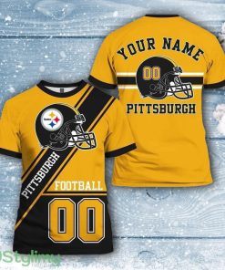 Pittsburgh Steelers All Over Printed Custom Name And Number Nfl 3D Printed Shirt For Hot Fans Product Photo 1