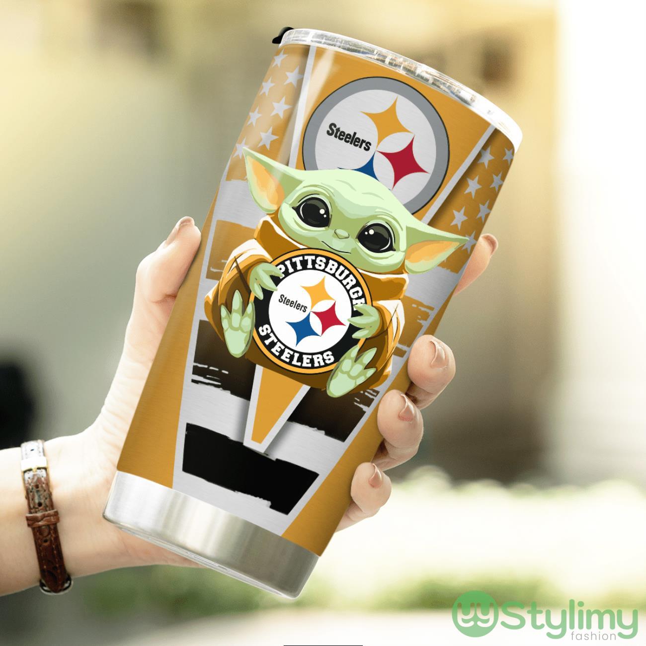 Pittsburgh Steelers Baby Yoda 3D Tumbler Unique Gift For Fans 3 Pittsburgh Steelers Baby Yoda 3D Tumbler Unique Gift For Fans Product Photo 3