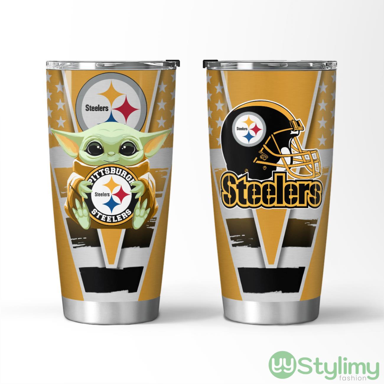 Pittsburgh Steelers Baby Yoda 3D Tumbler Unique Gift For Fans 4 Pittsburgh Steelers Baby Yoda 3D Tumbler Unique Gift For Fans Product Photo 1