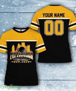Pittsburgh Steelers Nfl 3D All Over Printed T Shirts Custom Name And Number Shirts For Awesome Fans Product Photo 1