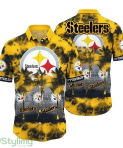 Pittsburgh Steelers NFL Hawaiian Shirt Tropical Pattern Graphic Summer Gift For Fans Product Photo 1