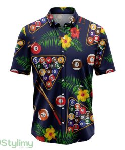 Pool Billiard Hawaii Aloha Cute Summer Gift 3D Hawaiian Shirt Product Photo 1
