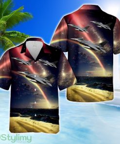 Portuguese Air Force 201 Squadron F-16 Fighting Falcon Summer Shirt 3D Hawaiian Shirt Product Photo 1