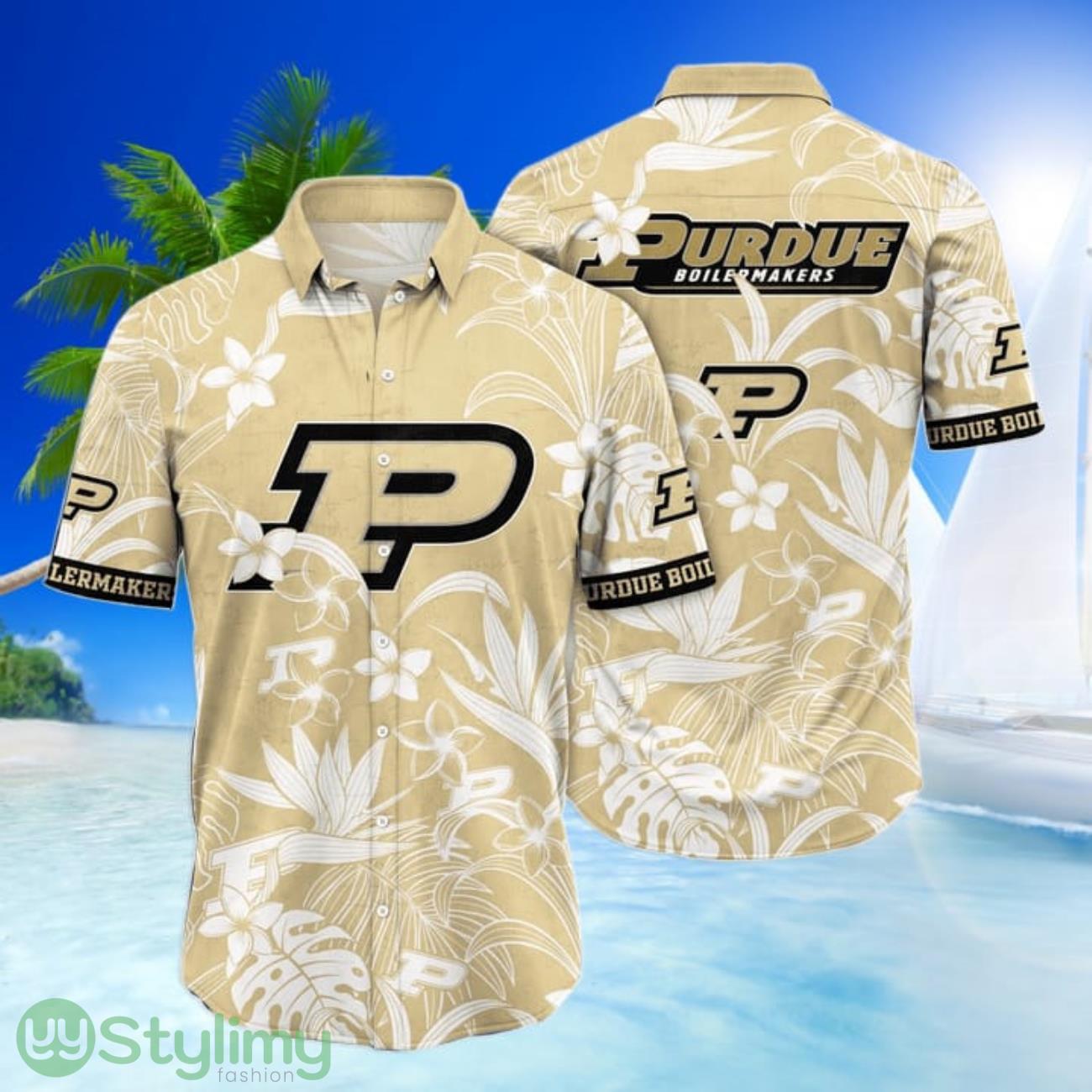 Purdue Boilermakers NCAA3 3D Printing Hawaiian Shirt Short Sleeves Shirt 1 Purdue Boilermakers NCAA3 3D Printing Hawaiian Shirt Short Sleeves Shirt Product Photo 1