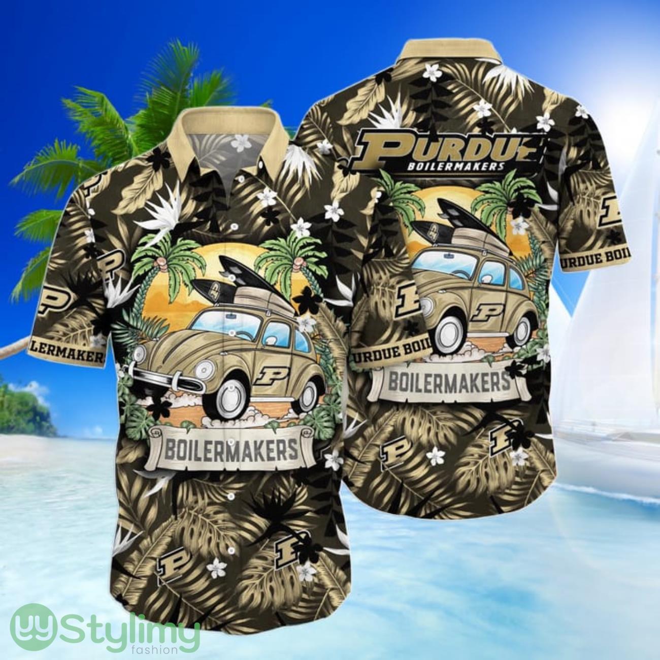 Purdue Boilermakers NCAA3 Car Go To beach Hawaiian Shirt Funny Summer Gift 2 Purdue Boilermakers NCAA3 Car Go To beach Hawaiian Shirt Funny Summer Gift Product Photo 1
