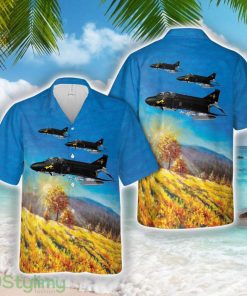 RAF McDonnell Phantom F-4K 111 Sqdn Black Mike 3D Hawaiian Shirt Product Photo 1