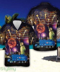 REPUBLIC SERVICES TRUCK 8812, 4th Of July Hawaiian Shirt Unique Gift Product Photo 1