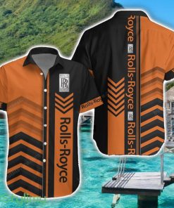 Rolls Royce Orange Hawaiian Shirt Custom Name For Car Lover Product Photo 1