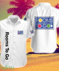 Rooms To Go Logo Brand Hawaiian Shirt White Color Gift Summer - Rooms To Go Logo Brand Hawaiian Shirt White Color Gift Summer
