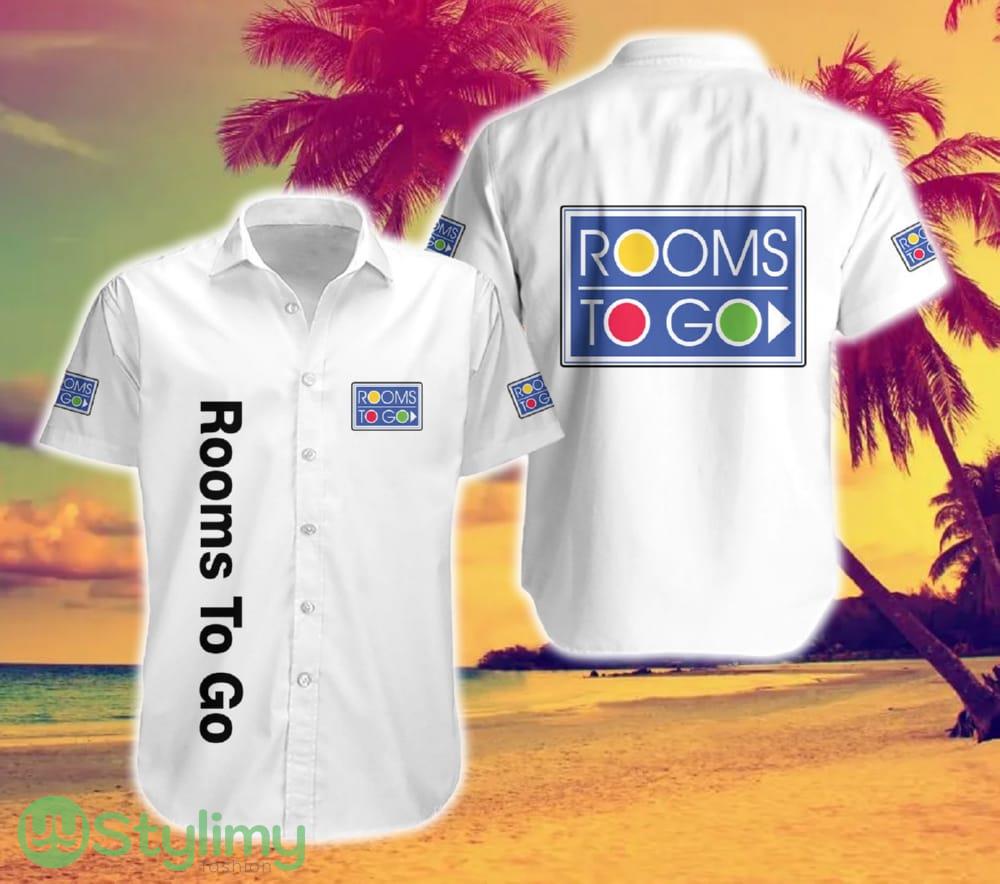 Rooms To Go Logo Brand Hawaiian Shirt White Color Gift Summer 2 Rooms To Go Logo Brand Hawaiian Shirt White Color Gift Summer - Rooms To Go Logo Brand Hawaiian Shirt White Color Gift Summer