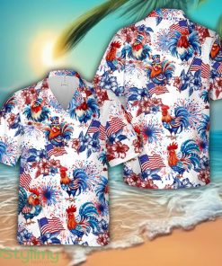 Rooster, 4th Of July Hawaiian Shirt Men Women Beach Shirt All Over Printed Product Photo 1